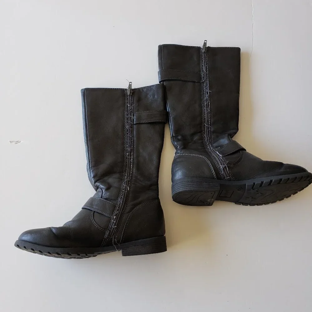 Nina Big Girl Brown Boots- Size 3